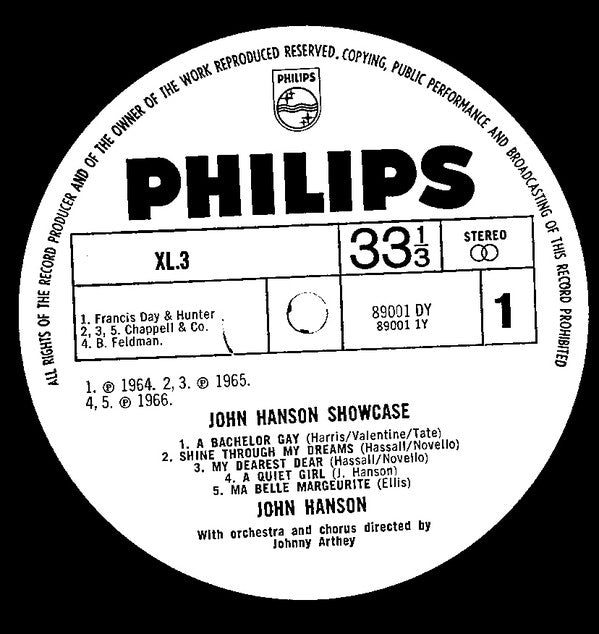 John Hanson (3) : Showcase (LP)