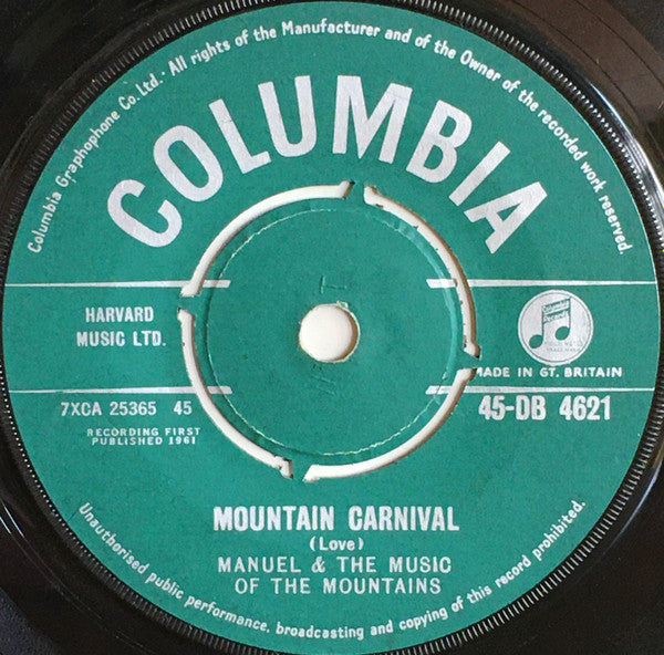 Manuel And His Music Of The Mountains : Mountain Carnival (7", Single)