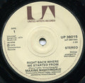 Maxine Nightingale : Right Back Where We Started From (7", Single, Sol)