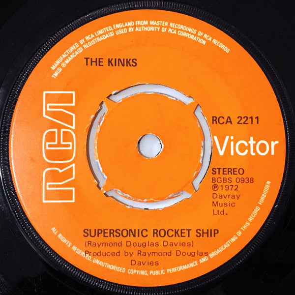 The Kinks : Supersonic Rocket Ship (7", Single, Pus)