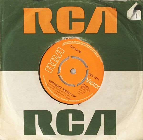 The Kinks : Supersonic Rocket Ship (7", Single, Pus)