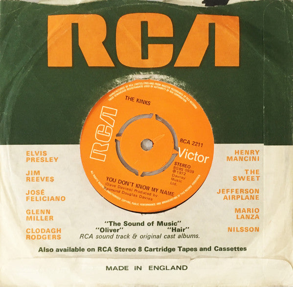 The Kinks : Supersonic Rocket Ship (7", Single, Pus)