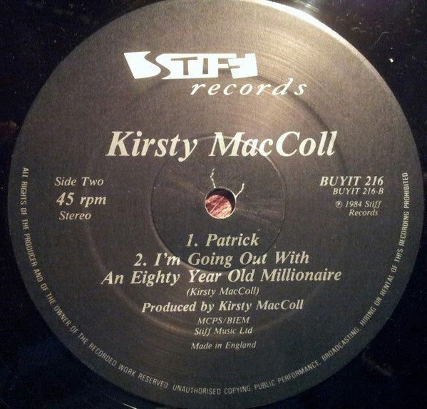 Kirsty MacColl : A New England (12", Single)