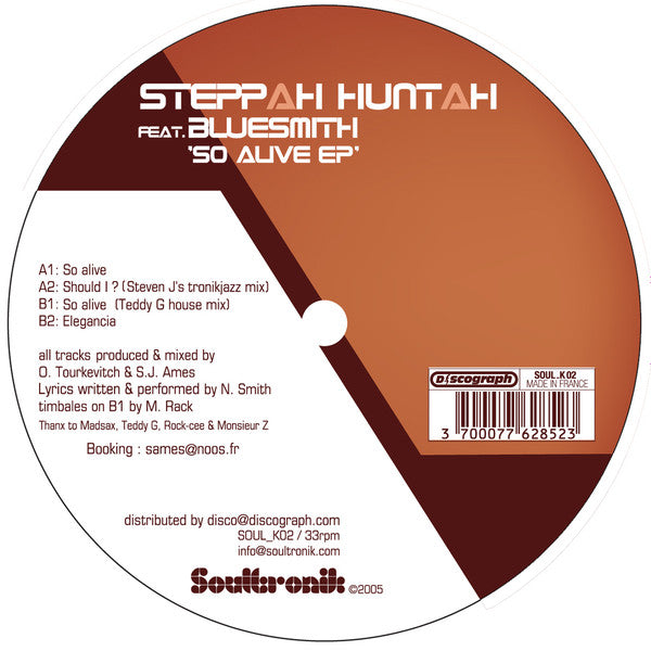 Steppah Huntah : So Alive (12", EP)