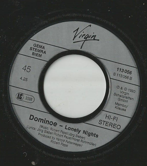 Dominoe : Angel Don't Cry (7", Single)