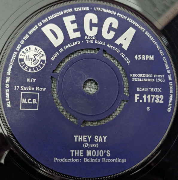 The Mojos : They Say (7", Single)