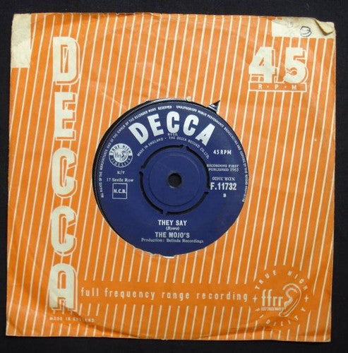 The Mojos : They Say (7", Single)