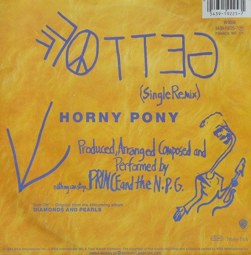 Prince And The New Power Generation : Gett Off (7", Single, Lar)