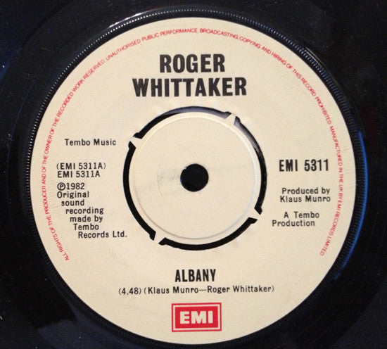 Roger Whittaker : Albany (7", Single)