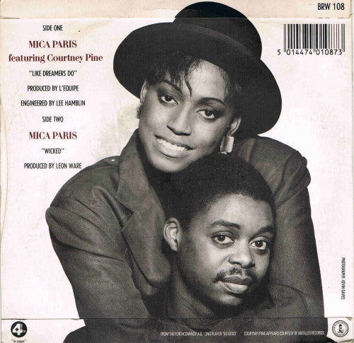 Mica Paris Featuring  Courtney Pine : Like Dreamers Do (7", Single, Sil)