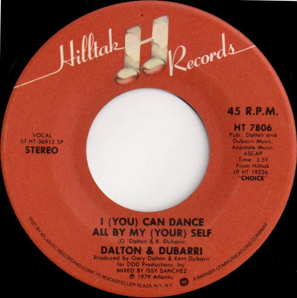 Dalton & Dubarri : I (You) Can Dance All By My (Your) Self (7", SP )