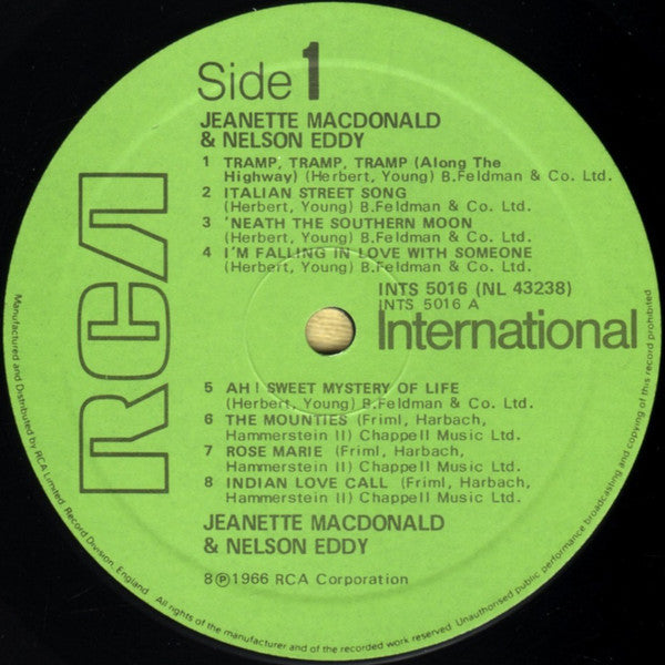Jeanette MacDonald & Nelson Eddy : Jeanette MacDonald & Nelson Eddy (LP, Album, RE)