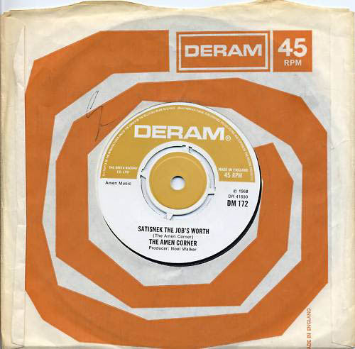 Amen Corner : Bend Me Shape Me / Satisnek The Job's Worth (7", Single, RE, 4-P)