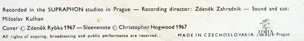 Zuzana Růžičková : English Music For Harpsichord (LP, Album)