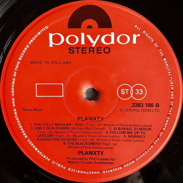 Planxty : Planxty (LP, Album)