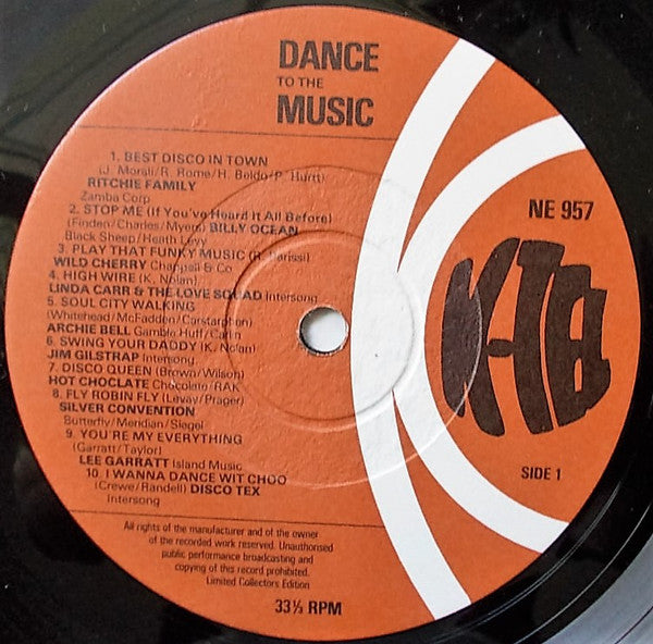 Various : Dance To The Music (LP, Comp)