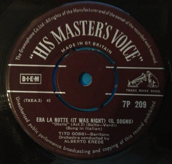 Tito Gobbi : Largo Al Factotum (7")