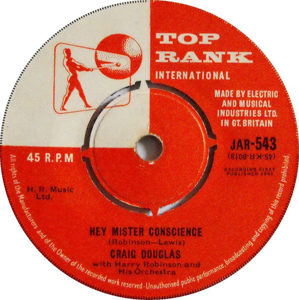 Craig Douglas (2) : Hey, Mister Conscience (7")