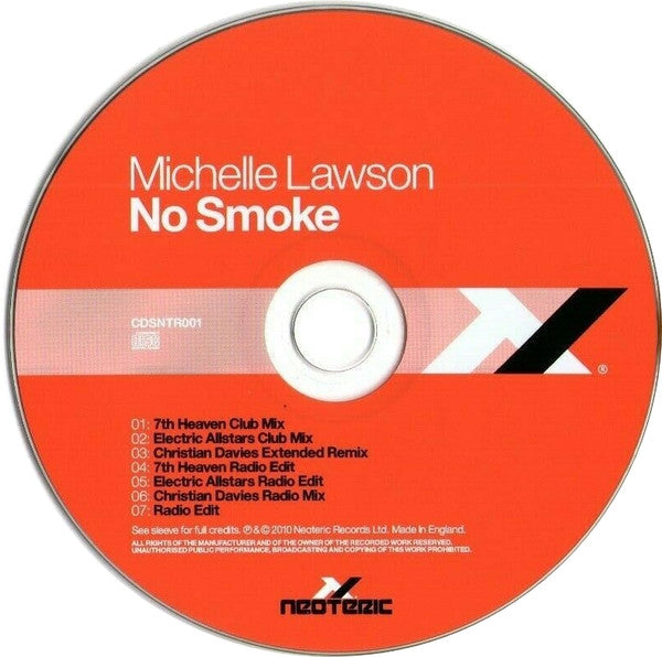 Michelle Lawson : No Smoke (CDr, Single, Promo)