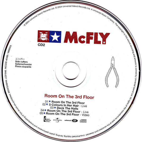 McFly : Room On The 3rd Floor (CD, Single, Enh, CD2)