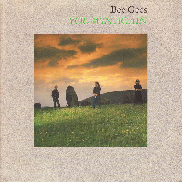 Bee Gees : You Win Again (7", Single, Pap)