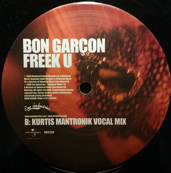 Bon Garçon : Freek U (12")