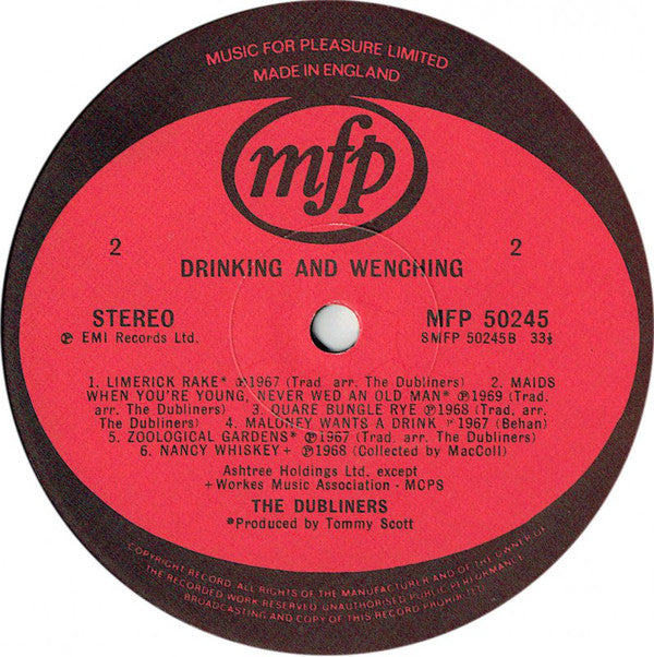 The Dubliners : Drinking & Wenching (LP, Comp)