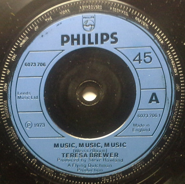 Teresa Brewer : Music, Music, Music / School Days (7")