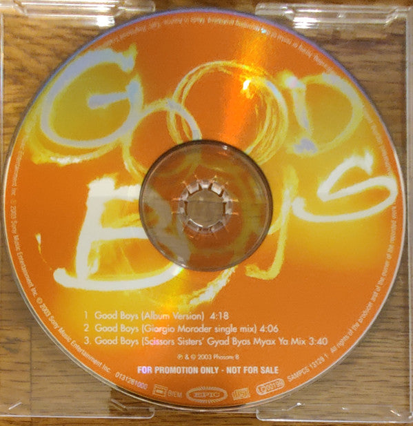 Blondie : Good Boys (CD, Single, Promo)