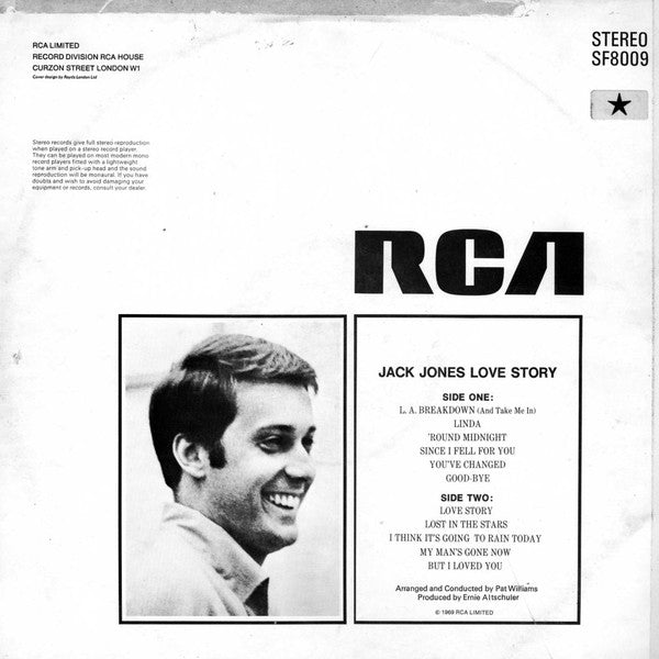 Jack Jones : Love Story (LP)