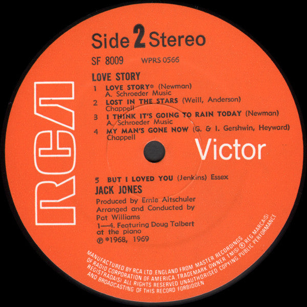 Jack Jones : Love Story (LP)