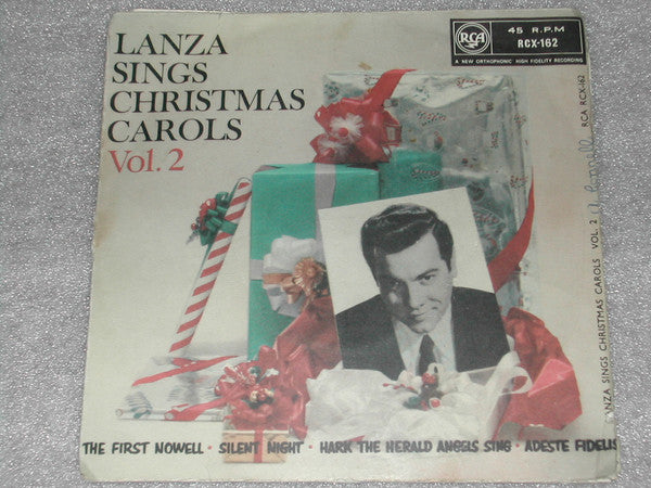 Mario Lanza : Lanza Sings Christmas Carols Vol.2 (7", EP, Gat)