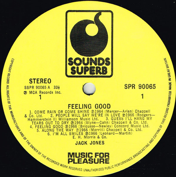 Jack Jones : Feeling Good (LP, Comp)
