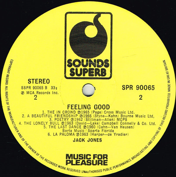 Jack Jones : Feeling Good (LP, Comp)