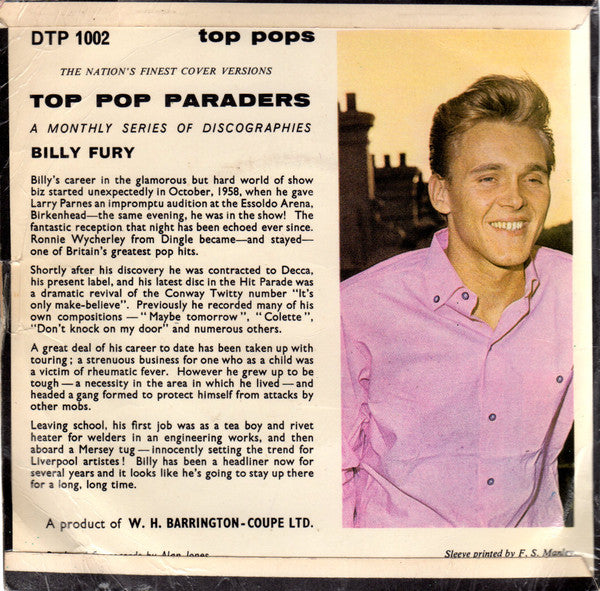 Unknown Artist : Top Pops - Vol. 2 (7", EP)