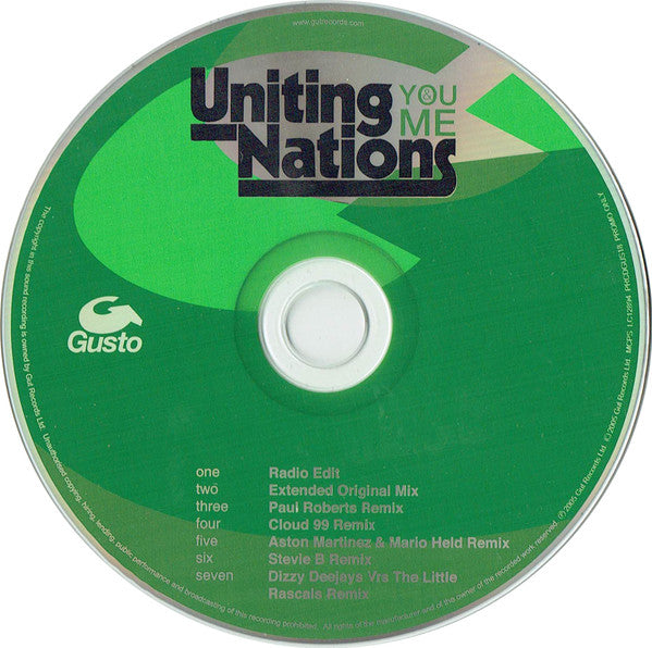 Uniting Nations : You And Me (CD, Single, Promo)