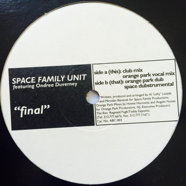 Space Family Unit : Final (12")