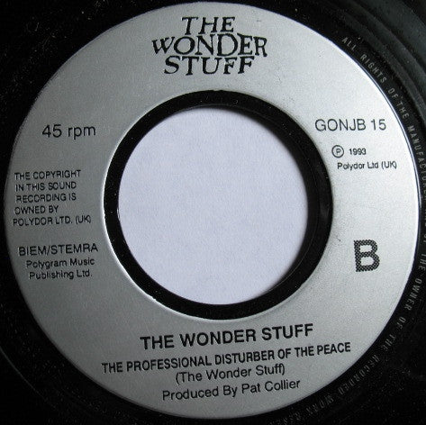 The Wonder Stuff : On The Ropes (7", Single, Jukebox)