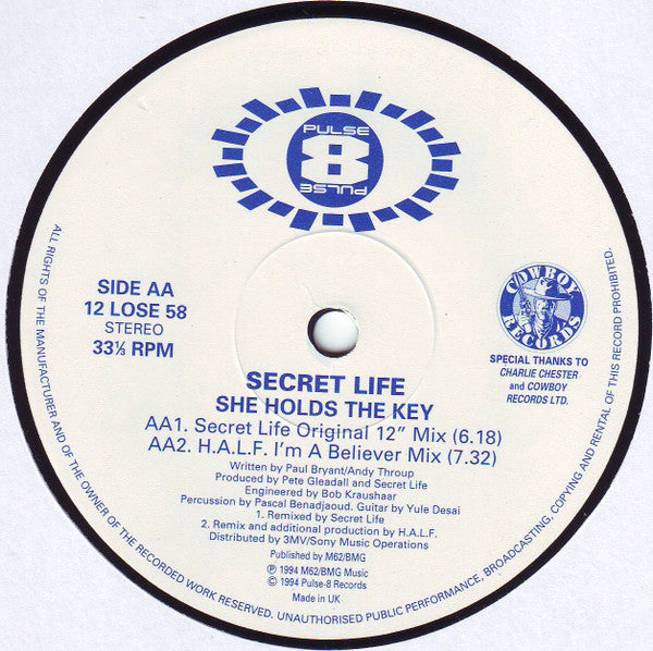 Secret Life : She Holds The Key (12", Single)