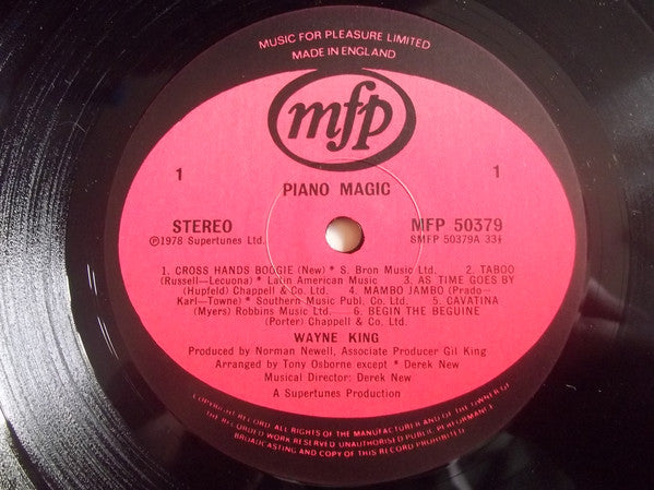 Wayne King (4) : Piano Magic (LP, Comp)