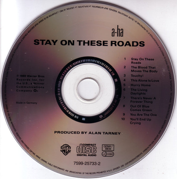 a-ha : Stay On These Roads (CD, Album, RE)