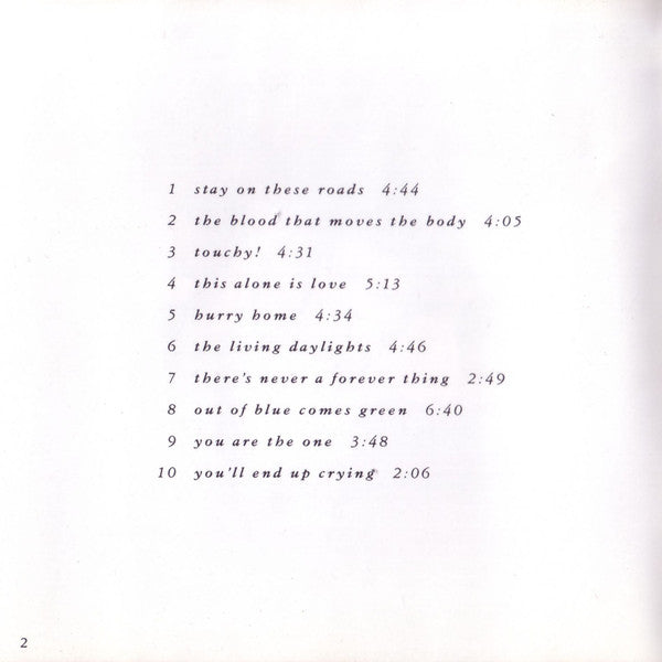 a-ha : Stay On These Roads (CD, Album, RE)