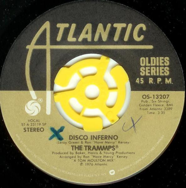 The Trammps : Disco Inferno / The Night The Lights Went Out (7", Single)