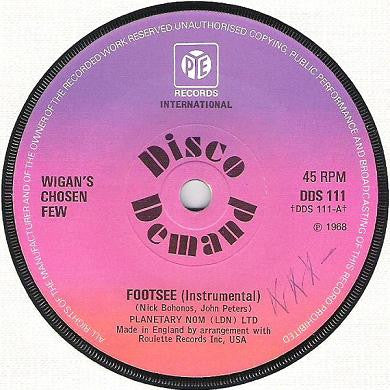 Wigan's Chosen Few / Chuck Wood : Footsee / 7 Days Too Long (7", Single, Sol)