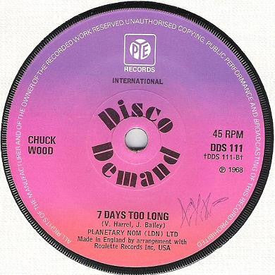 Wigan's Chosen Few / Chuck Wood : Footsee / 7 Days Too Long (7", Single, Sol)