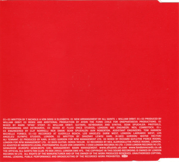 All Saints : Black Coffee (CD, Single)