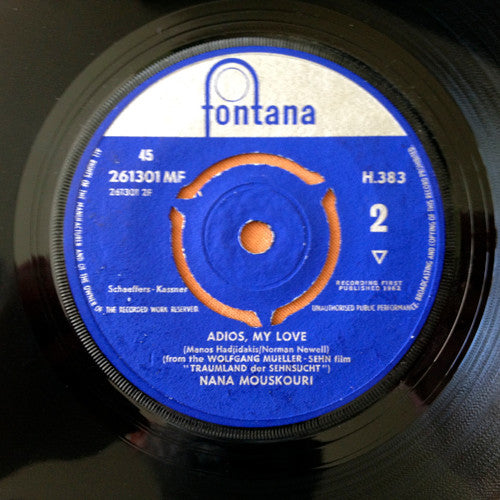 Nana Mouskouri : The White Rose Of Athens (7", Single)