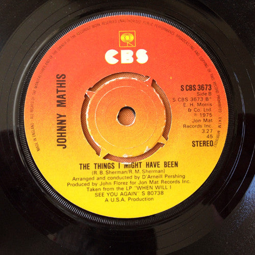 Johnny Mathis : Only You (And You Alone) (7")