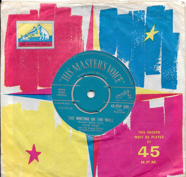Adam Wade (2) With George Paxton And His Orchestra And Chorus : Point Of No Return / The Writing On The Wall (7", Single)