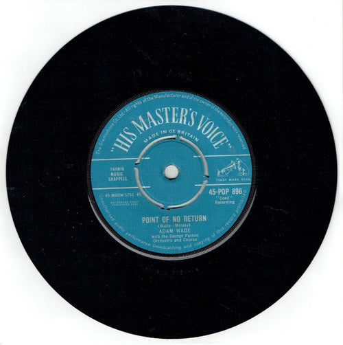 Adam Wade (2) With George Paxton And His Orchestra And Chorus : Point Of No Return / The Writing On The Wall (7", Single)